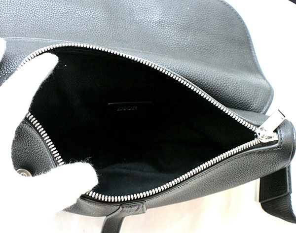 Christian Dior Kim Jones Saddle Crossbody bag Black Leather