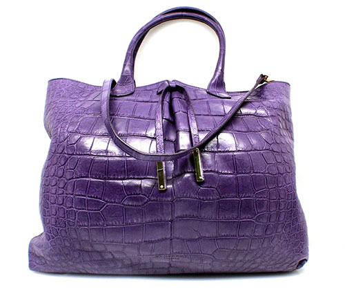 Burberry Prorsum Tote Handbag Purple - GemandLoan
