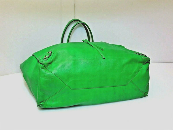 Balenciaga Vert Trefle Leather Papier A5 Tote Bag - Yoogi's Closet