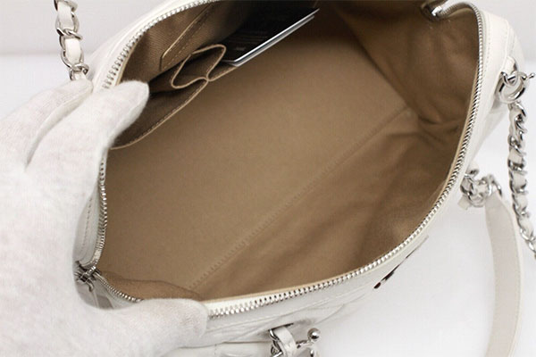 CHANEL Calfskin Quilted Mini Bowling Bag Black | FASHIONPHILE